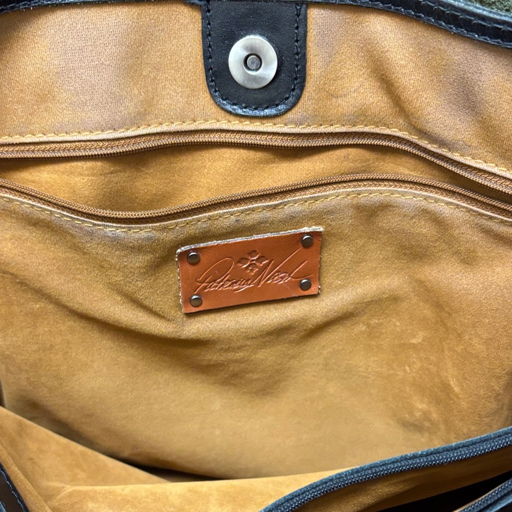 Patricia Nash Black Leather Tote - Picture 4 of 10